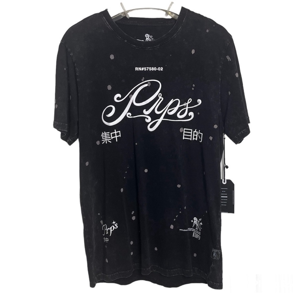 PRPS Men's Cry Logo T-shirt In Black - Picture 2 of 16